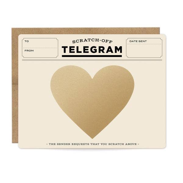 Scratch-off Classic Telegram Card