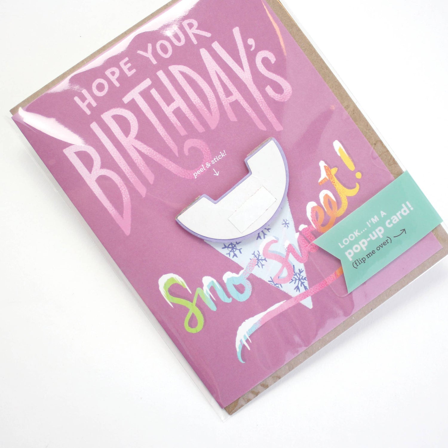 Sno Cone Birthday Pop Up Card