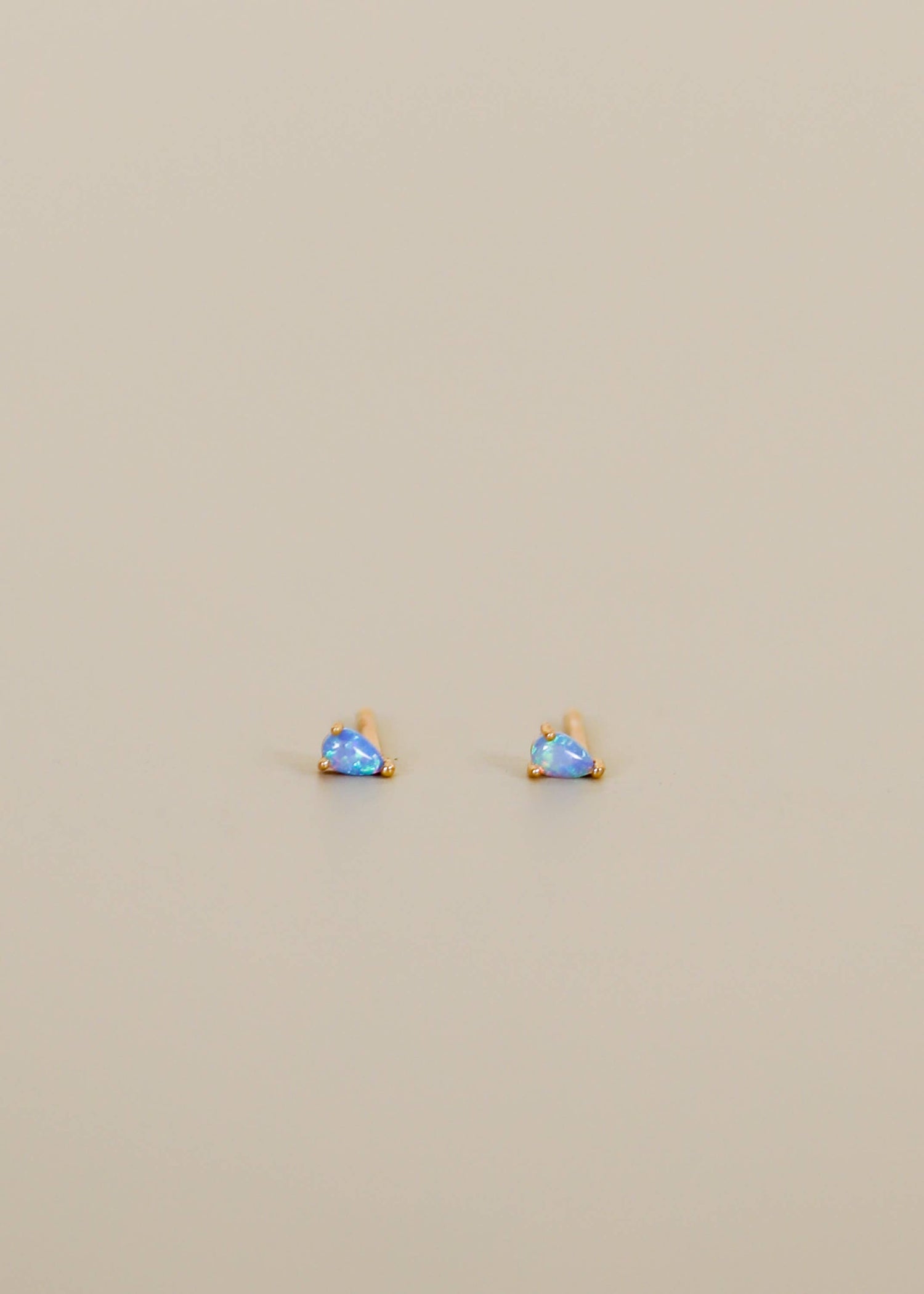 Teardrop Fire Opal Earrings