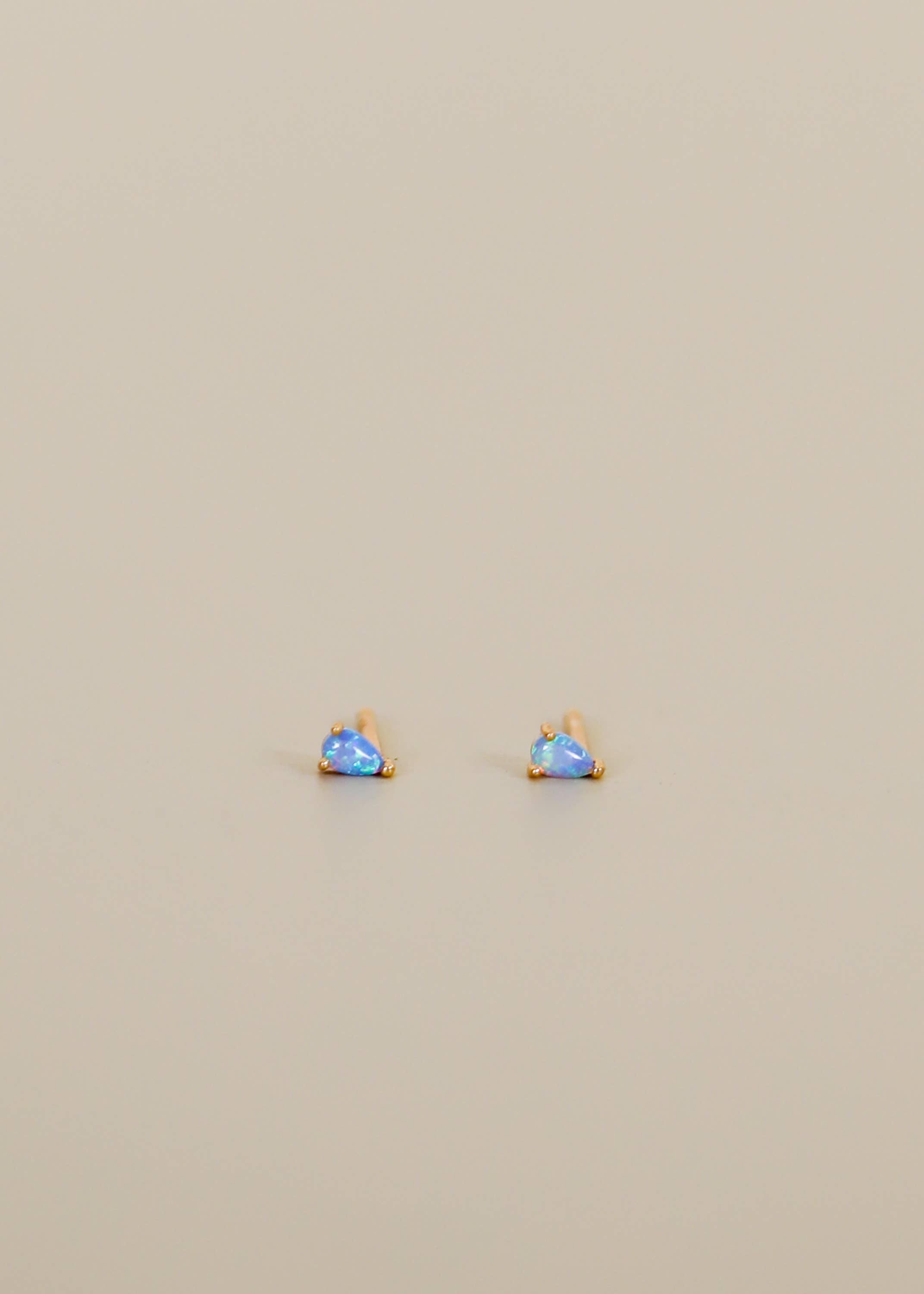 Teardrop Fire Opal Earrings