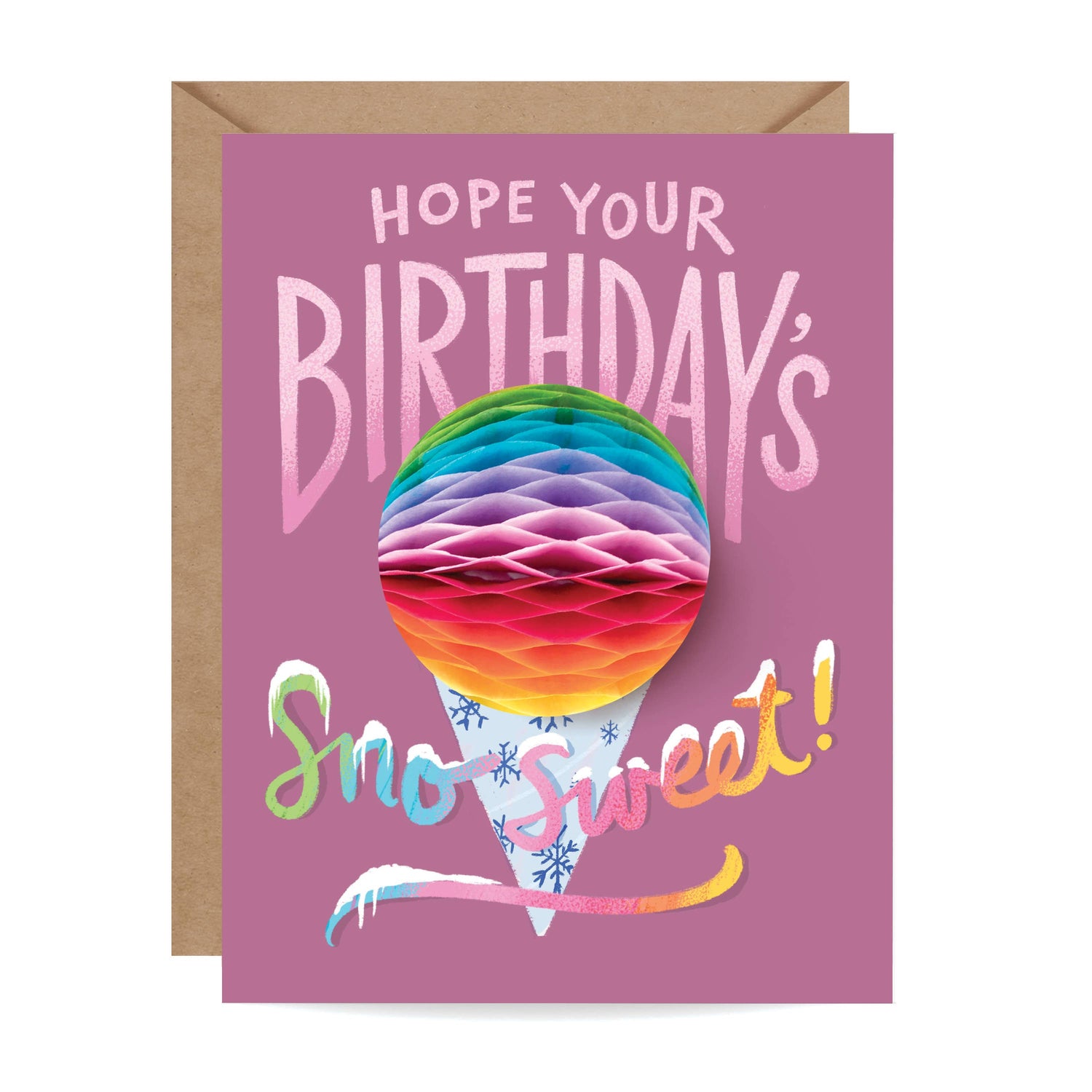 Sno Cone Birthday Pop Up Card