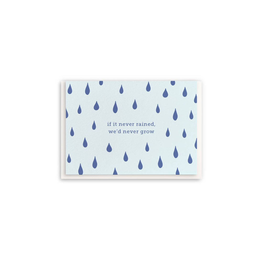 Rain Mini Sympathy Card