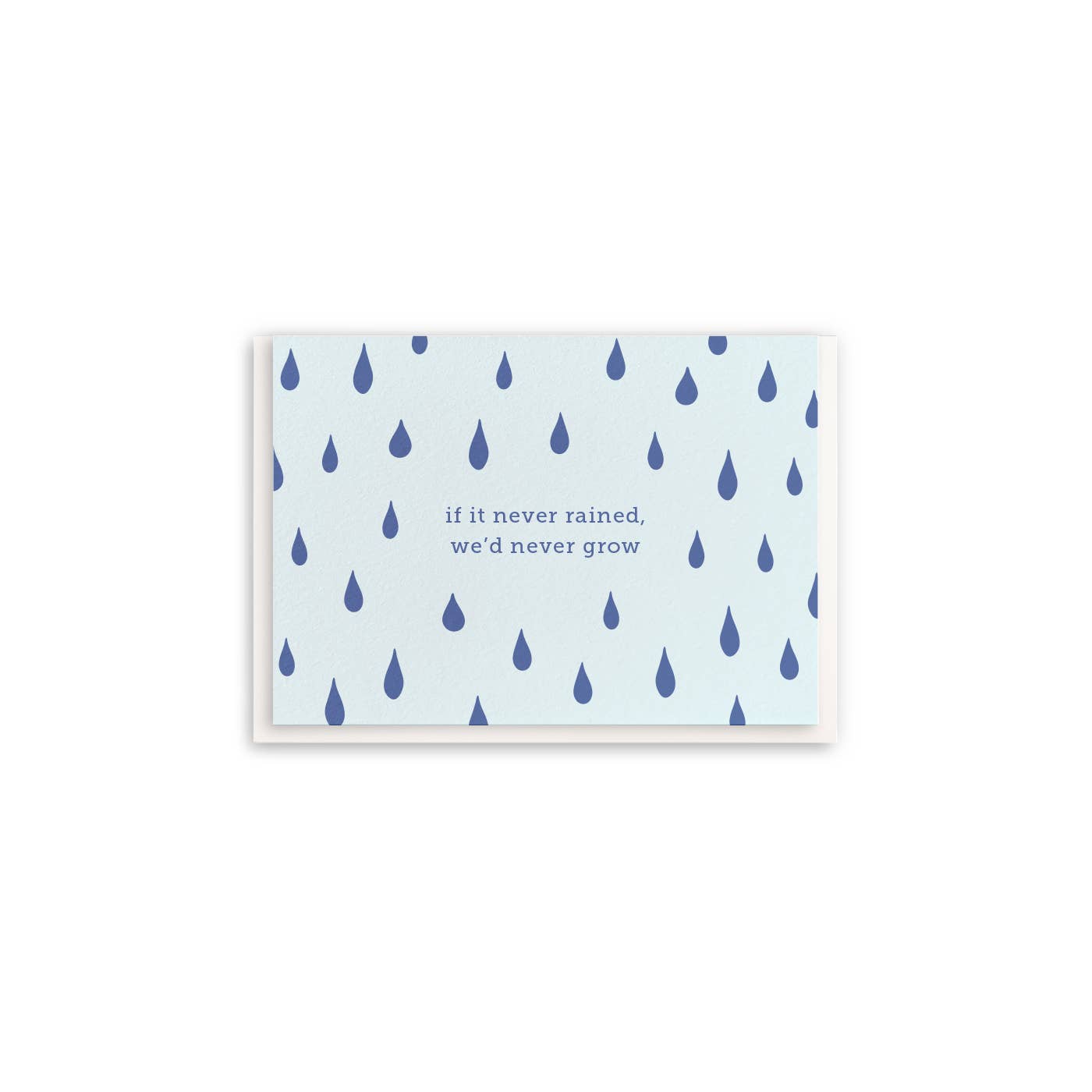 Rain Mini Sympathy Card