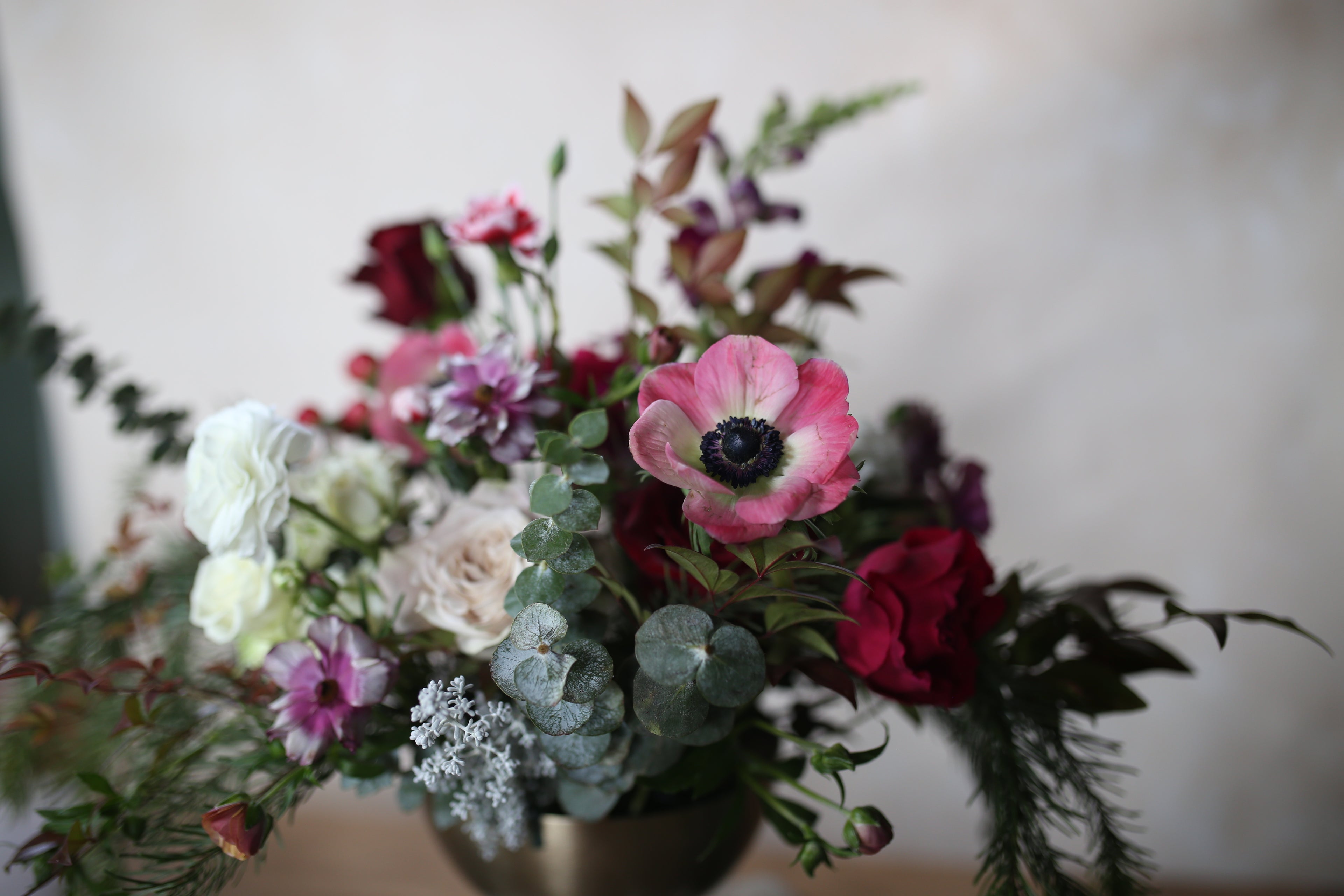 Holiday Glow Low Bowl Centerpiece