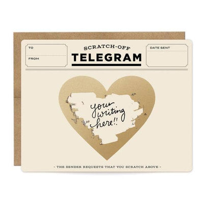 Scratch-off Classic Telegram Card