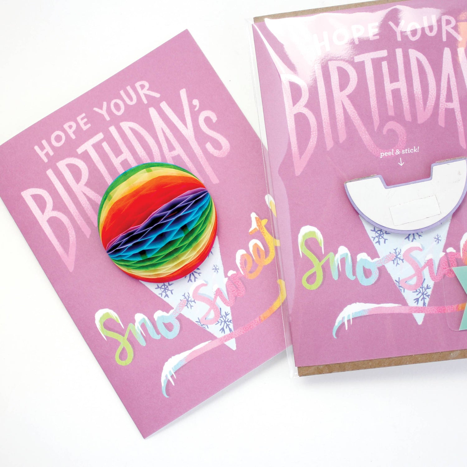 Sno Cone Birthday Pop Up Card