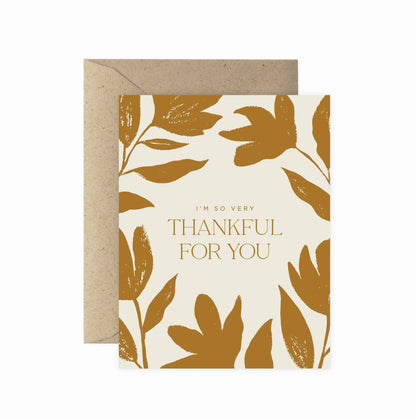 Thankful For You Card